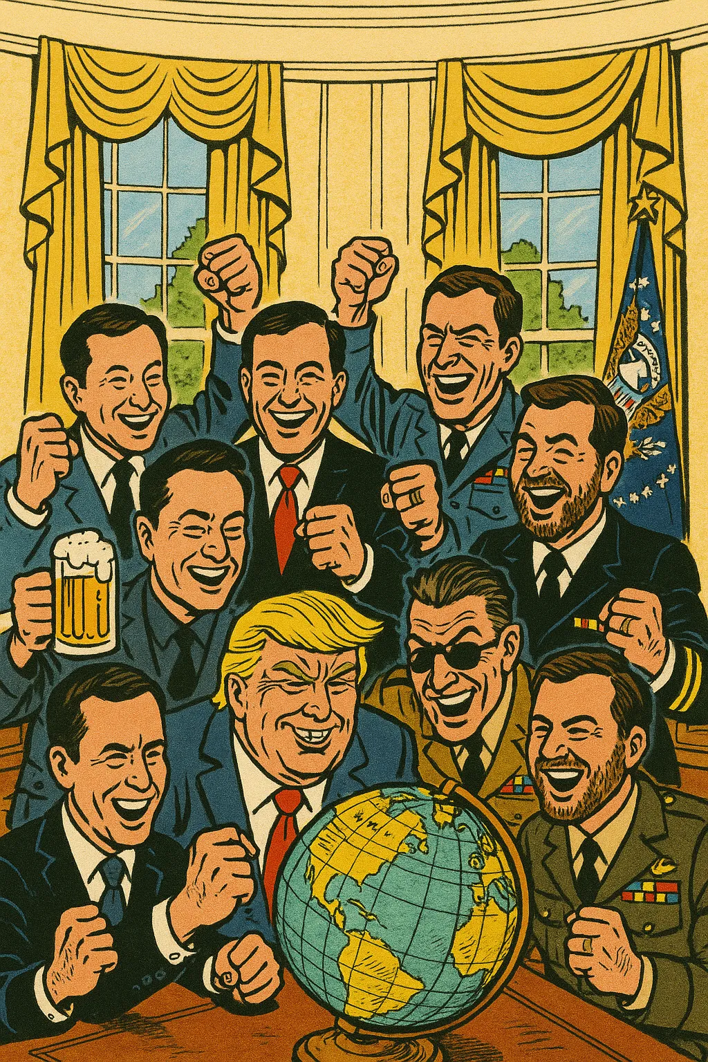 The First 100 Days' Oval Office Party